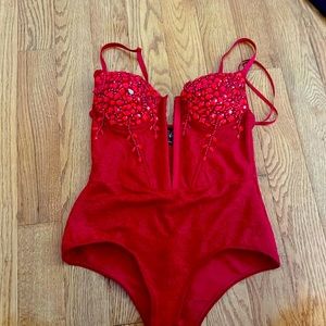 Red Hot body suit